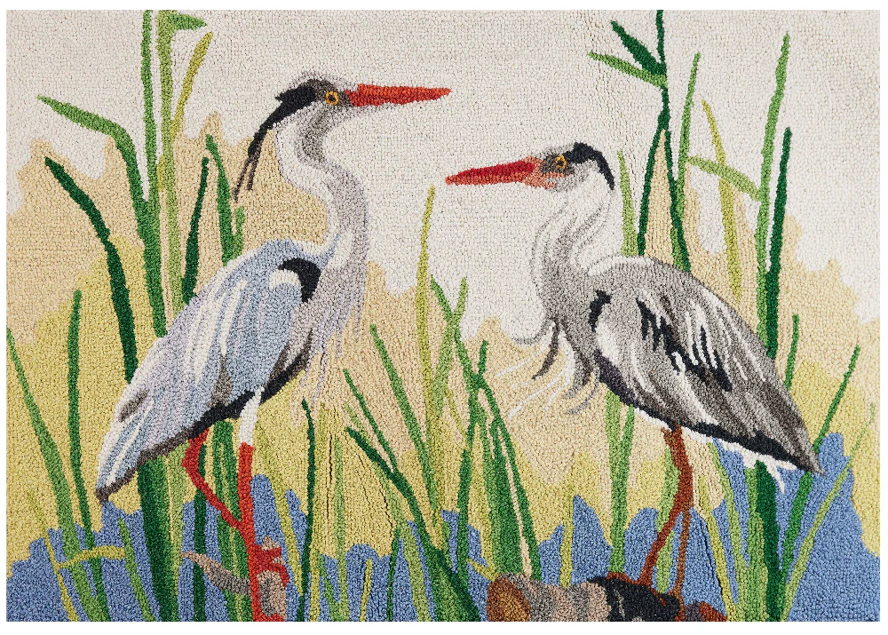 Peking Handicraft Hook-and-Loop Wool Rugs - 2' x 3' - Image 7