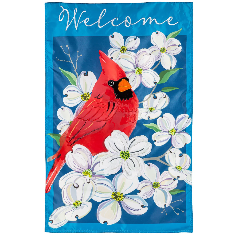 Evergreen "Welcome" Themed House Flags - 28" x 44" - Image 12