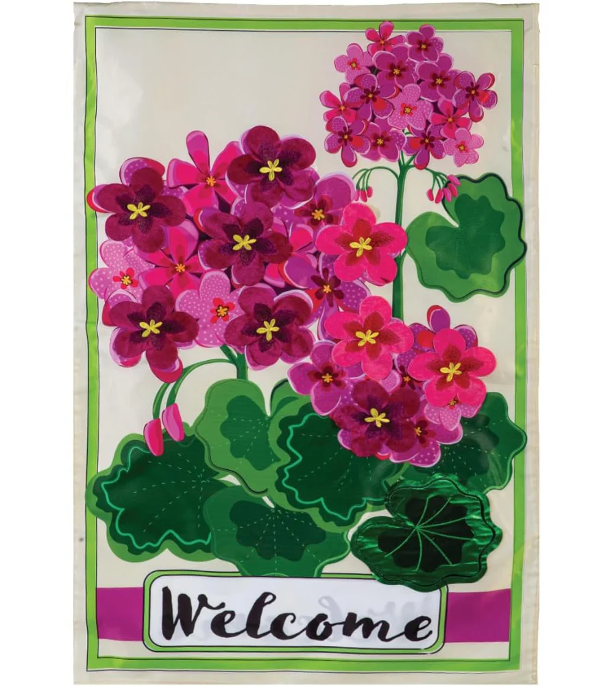 Evergreen "Welcome" Themed House Flags - 28" x 44" - Image 13