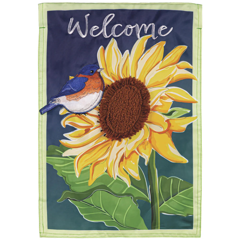 Evergreen "Welcome" Themed House Flags - 28" x 44" - Image 14