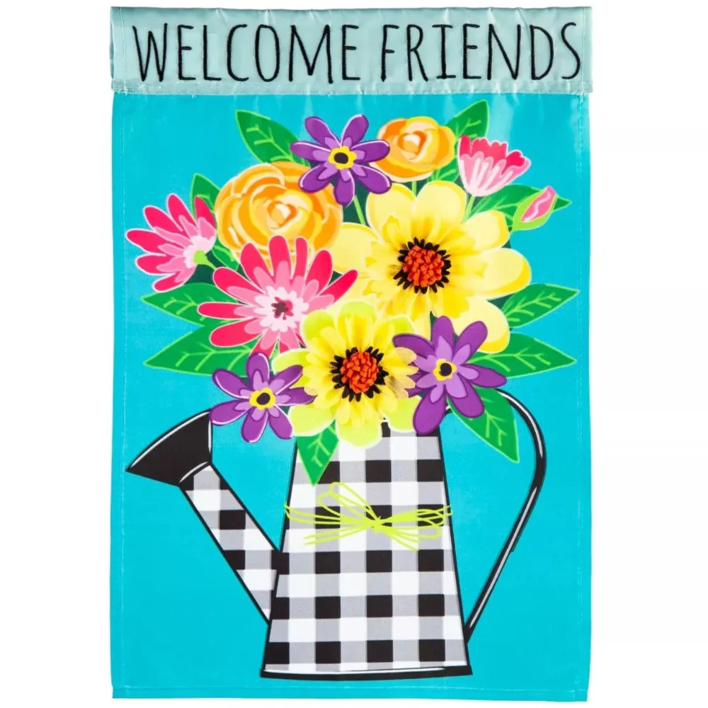 Evergreen "Welcome" Themed House Flags - 28" x 44" - Image 15