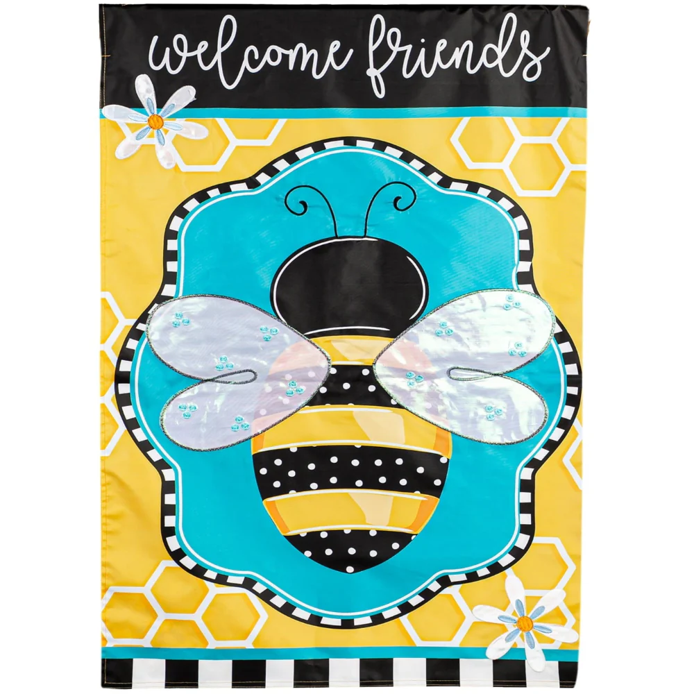 Evergreen "Welcome" Themed House Flags - 28" x 44" - Image 17
