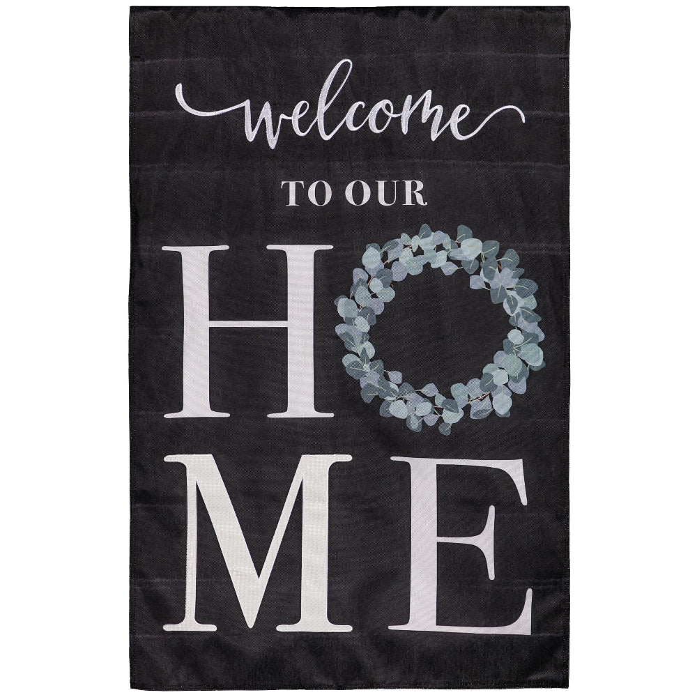Evergreen "Welcome" Themed House Flags - 28" x 44" - Image 19