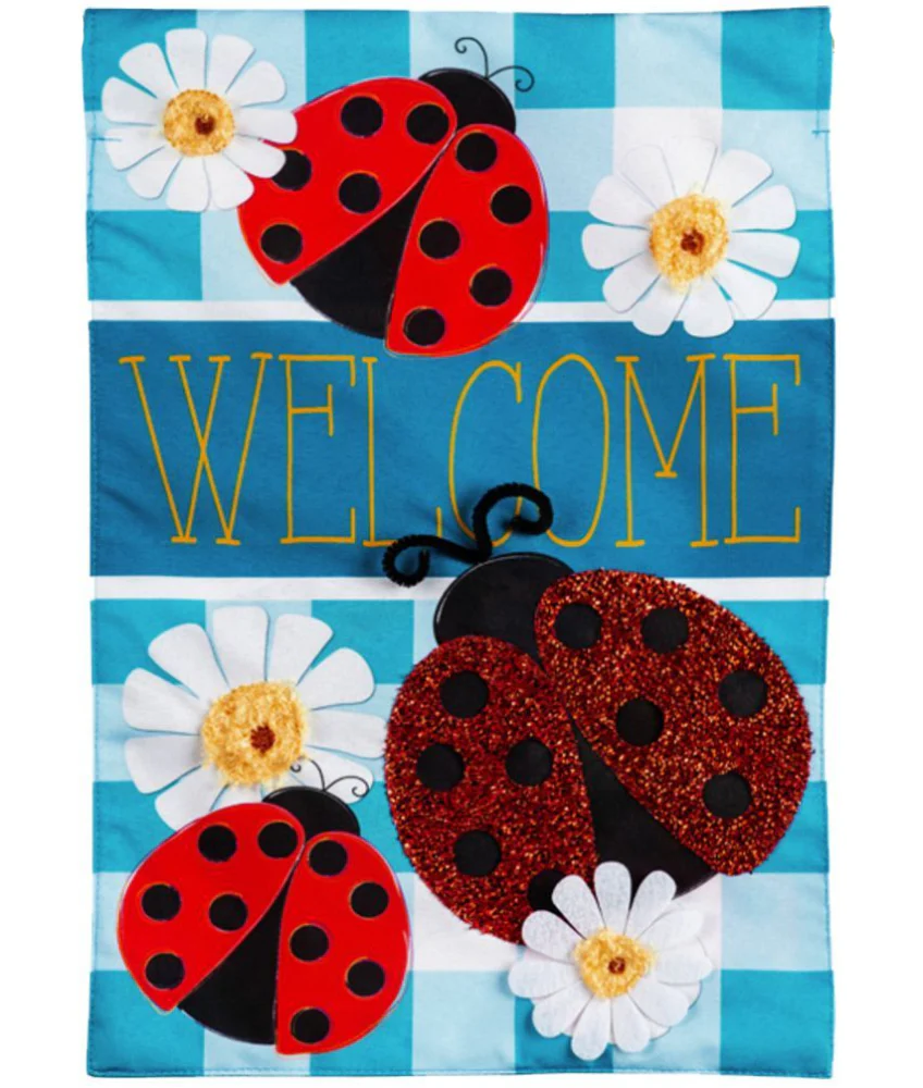 Evergreen "Welcome" Themed House Flags - 28" x 44" - Image 26