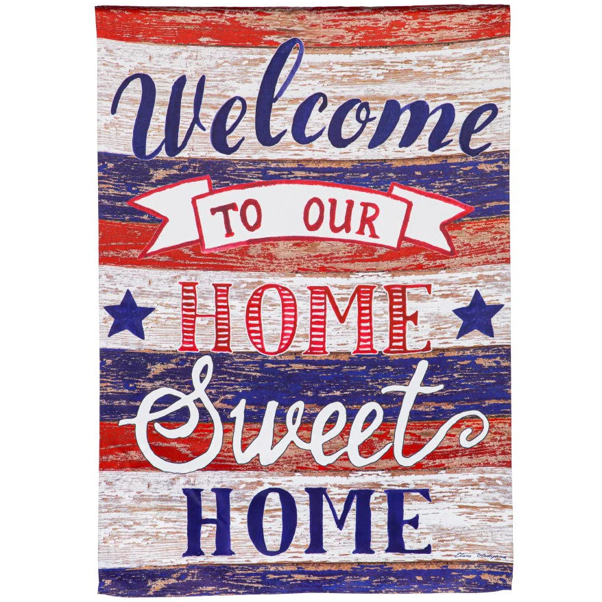 Evergreen "Welcome" Themed House Flags - 28" x 44" - Image 27