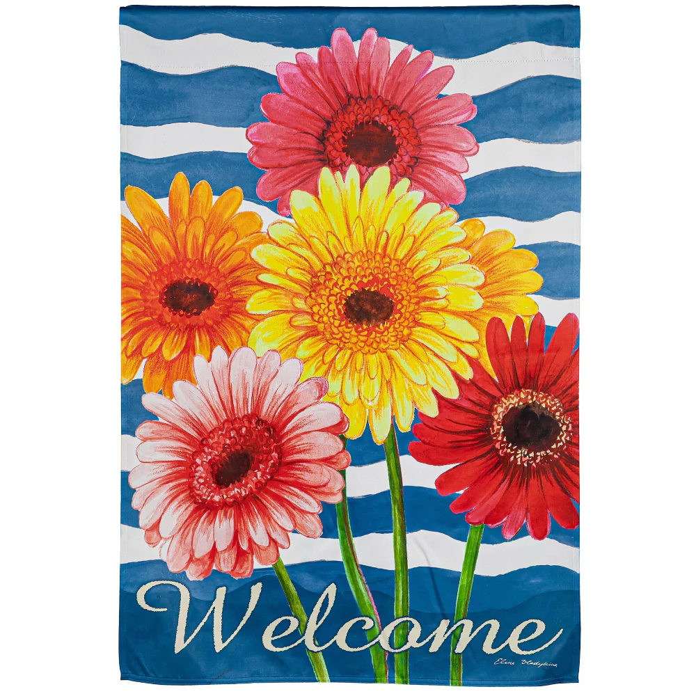 Evergreen "Welcome" Themed House Flags - 28" x 44" - Image 28