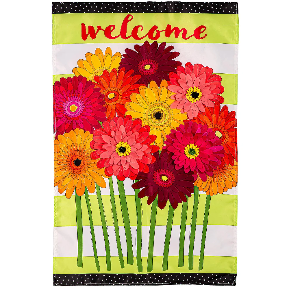 Evergreen "Welcome" Themed House Flags - 28" x 44" - Image 31