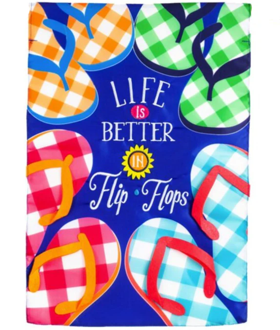 Evergreen Summer Themed House Flags - 28" x 44" - Image 3