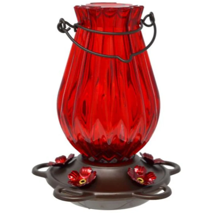 Backyard Essentials Ruby Glass Hummingbird Feeders - Image 4