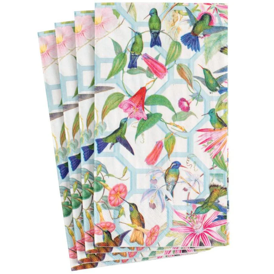 Caspari Hummingbird Trellis Paper Napkins - Image 3