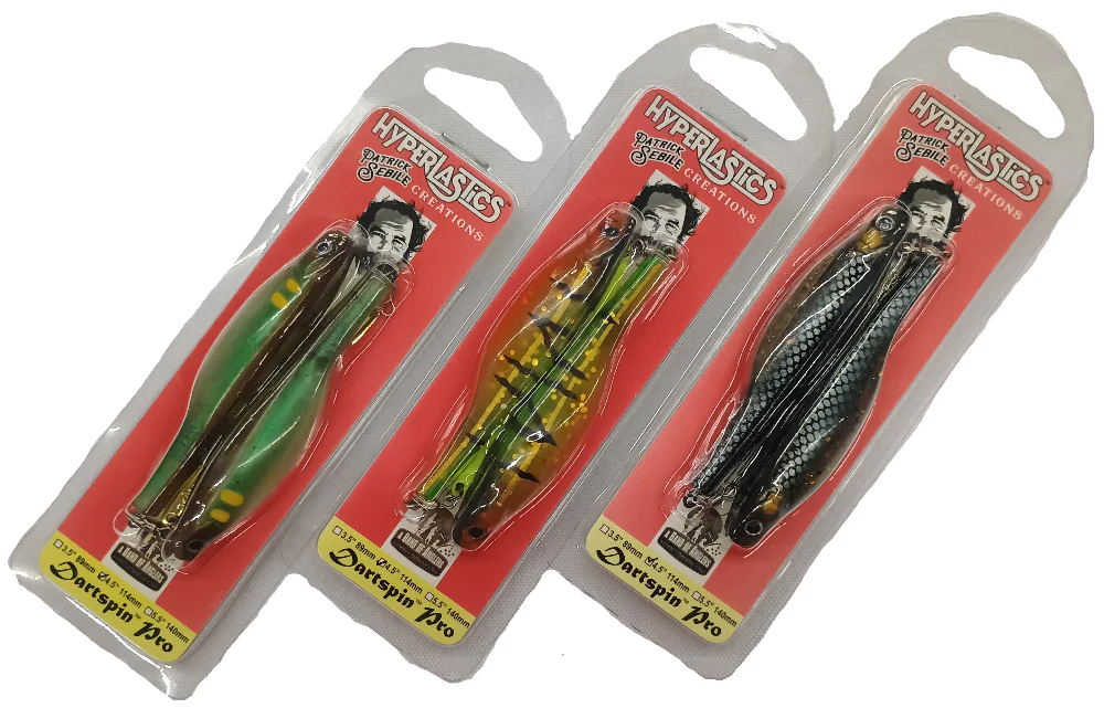 Hyperlastics Dartspin Pro 4.5" Pre-Rigged Soft Lures