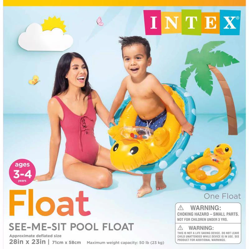 Intex See-Me-Sit Inflatable Kiddie Pool Float - Image 3