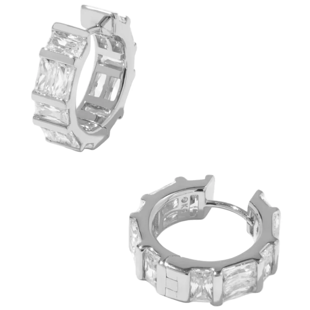 Kendra Scott Jamie Crystal Huggie Earrings - Image 2