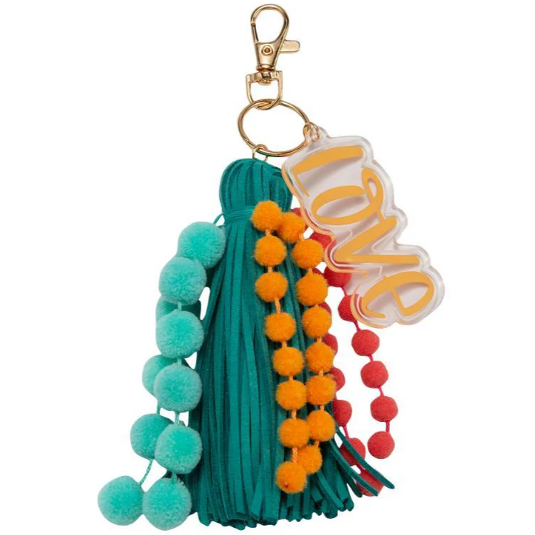 Jane Marie Pom Pom & Tassel Keychains - 5.5" - Image 5