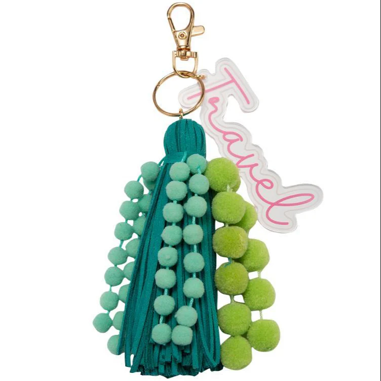 Jane Marie Pom Pom & Tassel Keychains - 5.5" - Image 7