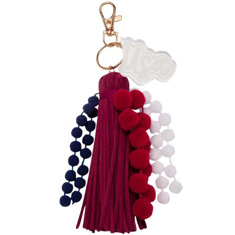 Jane Marie Pom Pom & Tassel Keychains - 5.5" - Image 8