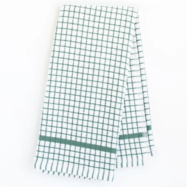 Grid Pattern Terry Kitchen Dishtowels - 20" x 30" - Image 3