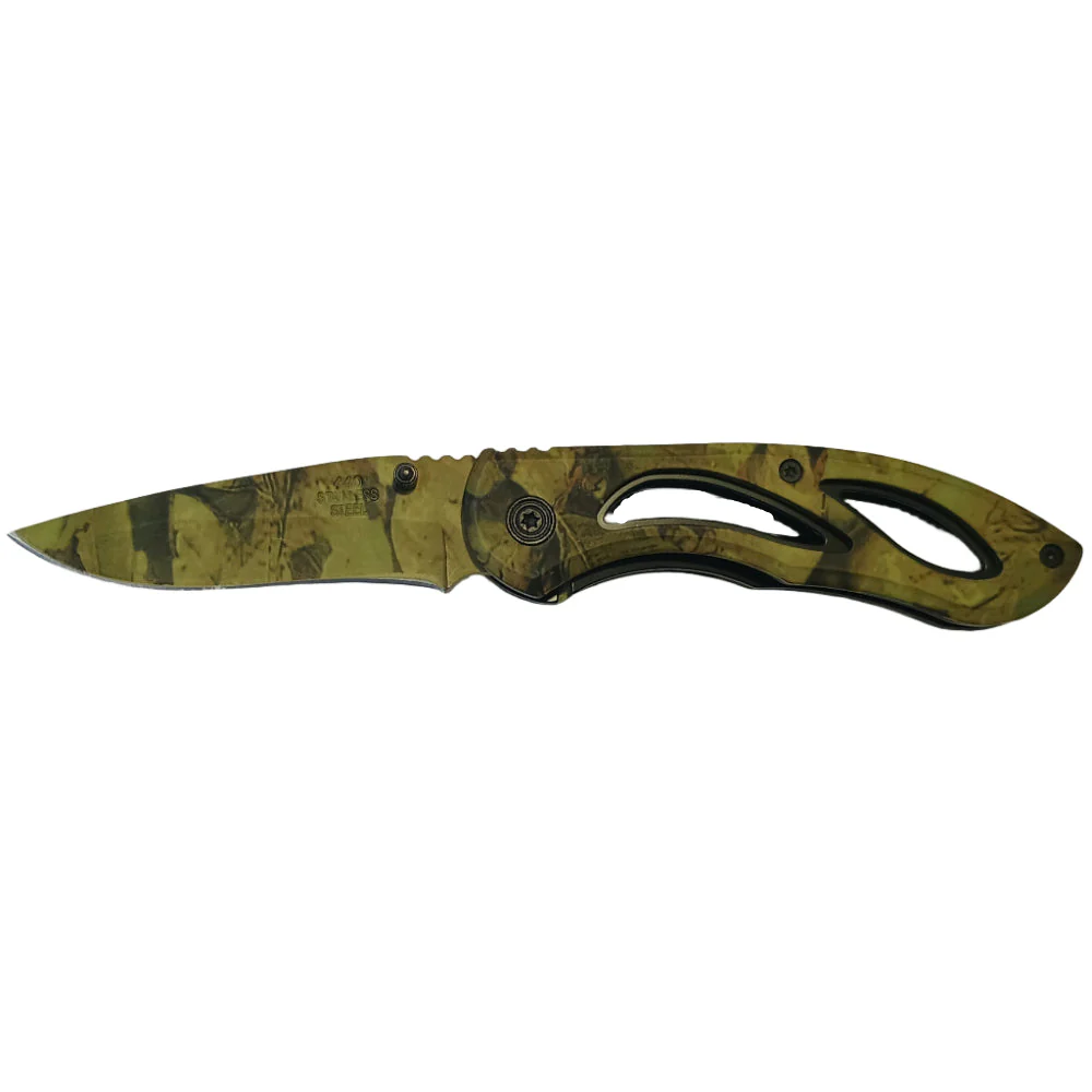 Service Tool Stainless Steel Camo Pocket Knives - Image 4