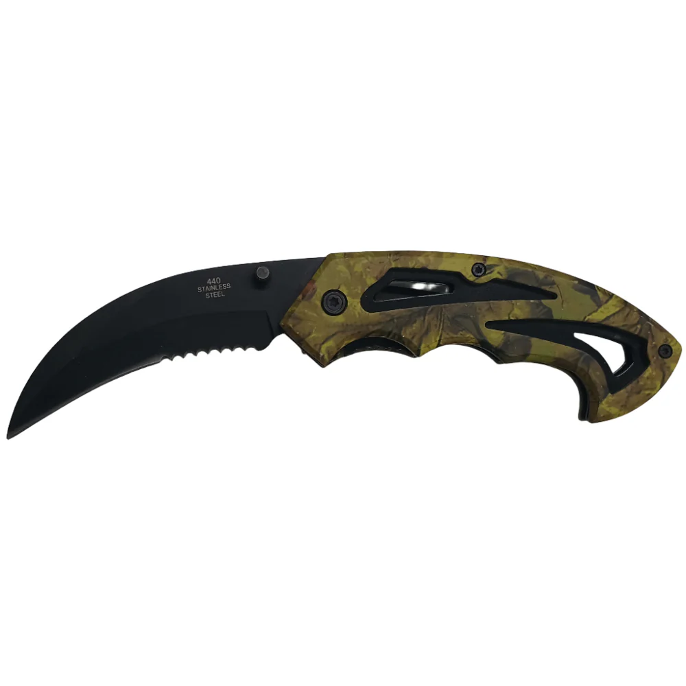 Service Tool Stainless Steel Camo Pocket Knives - Image 6