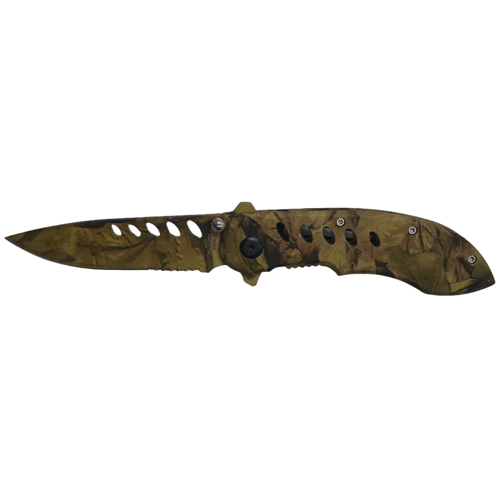 Service Tool Stainless Steel Camo Pocket Knives - Image 7