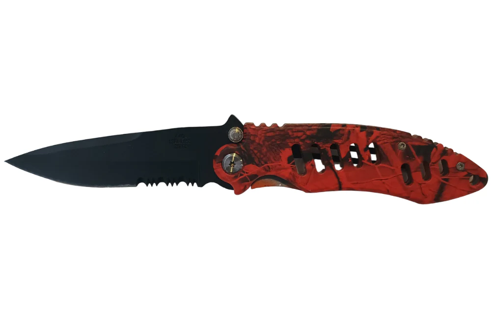 Service Tool Stainless Steel Camo Pocket Knives - Image 8