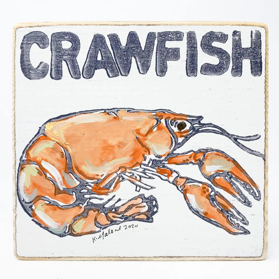 Kristin Malone Watercolor Wood Signs - 6" x 6" - Image 3