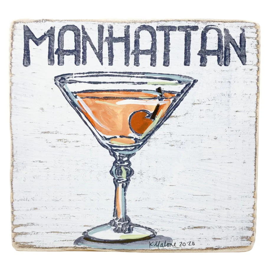 Kristin Malone Watercolor Wood Signs - 6" x 6" - Image 4