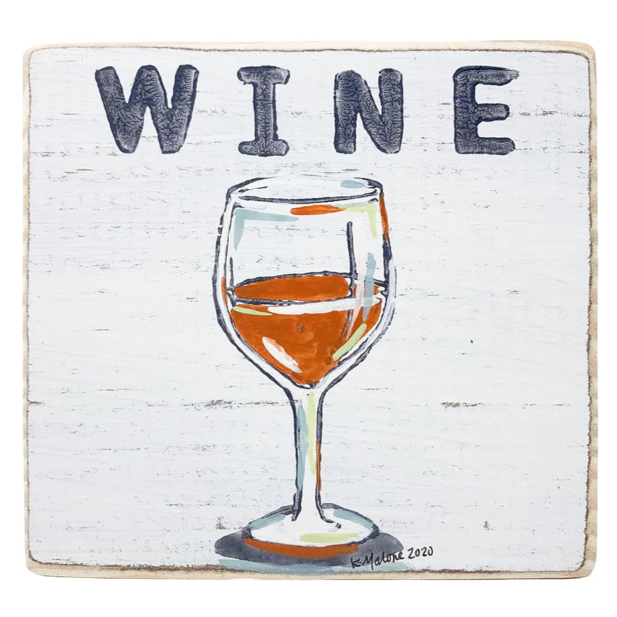 Kristin Malone Watercolor Wood Signs - 6" x 6" - Image 5