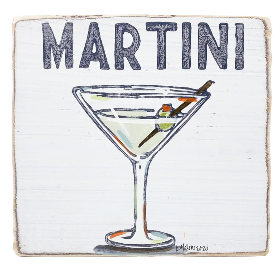 Kristin Malone Watercolor Wood Signs - 6" x 6" - Image 6
