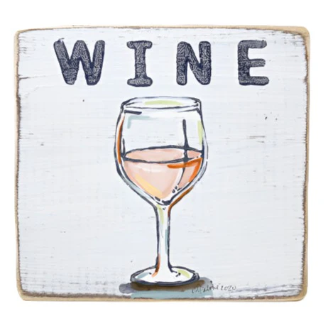 Kristin Malone Watercolor Wood Signs - 6" x 6" - Image 9