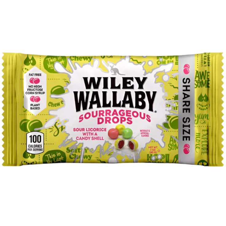 Wiley Wallaby Sourrageous Licorice Bites - Image 2