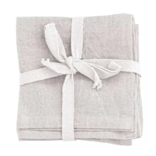 Stonewashed 10" Linen Cocktail Napkins - 4pc. - Image 3