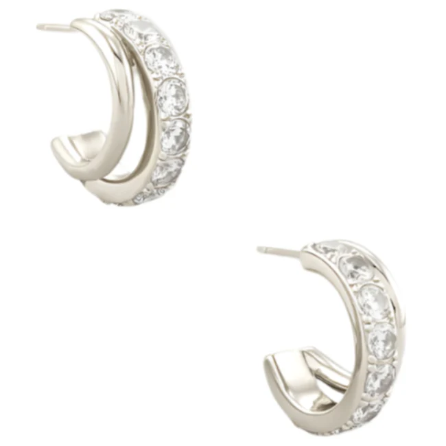 Kendra Scott Livy "Huggie" Crystal Earrings - Image 2