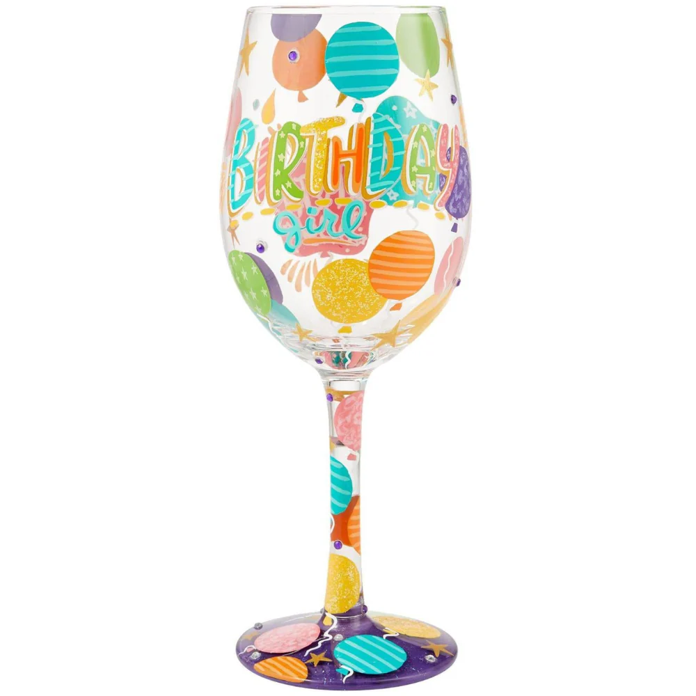 Lolita Hand-Painted Wine Glasses (Birthdays) - 15 oz. - Image 10