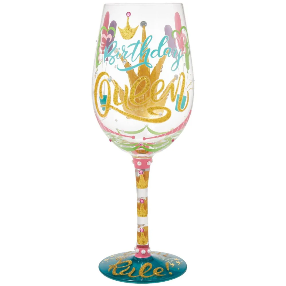 Lolita Hand-Painted Wine Glasses (Birthdays) - 15 oz. - Image 11
