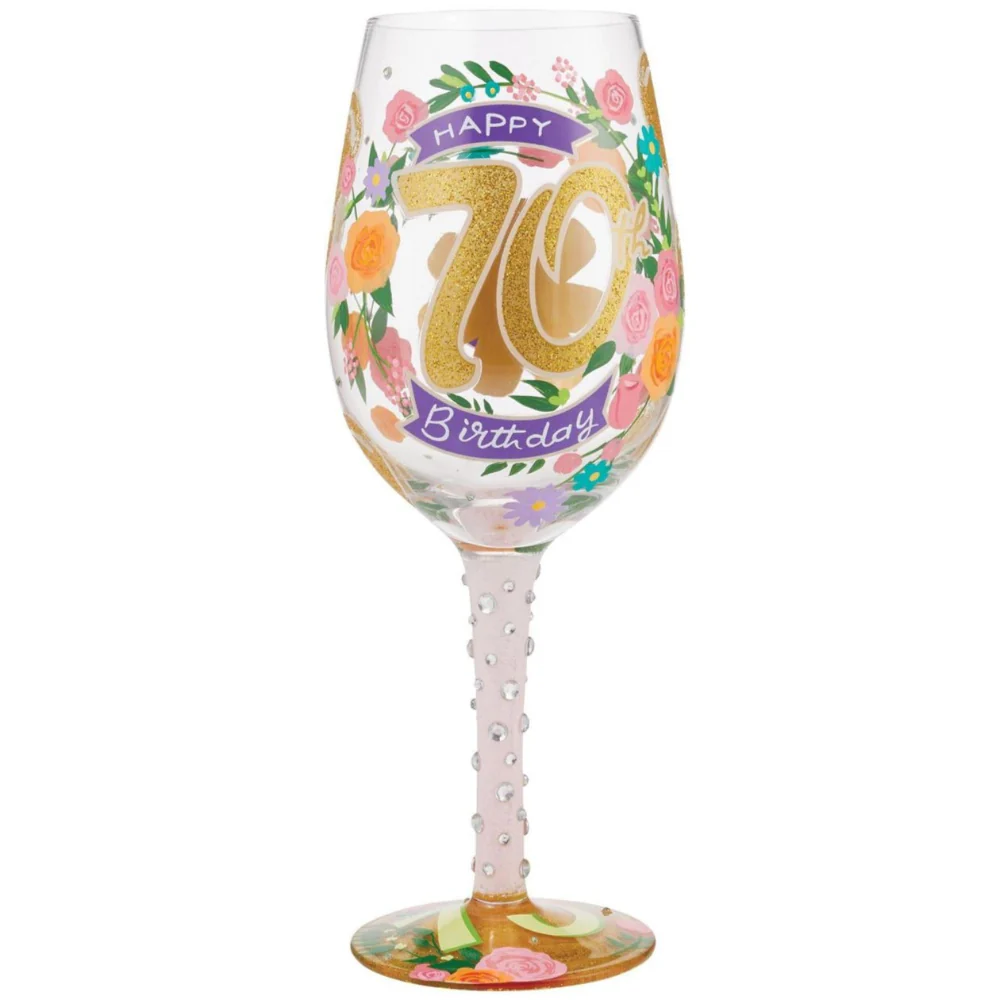 Lolita Hand-Painted Wine Glasses (Birthdays) - 15 oz. - Image 14