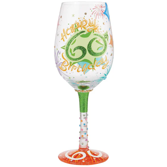Lolita Hand-Painted Wine Glasses (Birthdays) - 15 oz. - Image 15