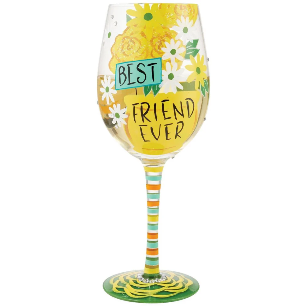 Lolita Hand-Painted Wine Glasses - 15 oz. - Image 2