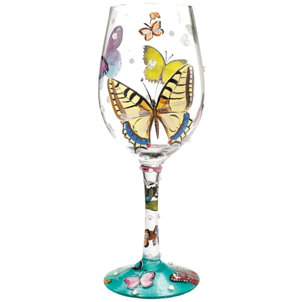 Lolita Hand-Painted Wine Glasses - 15 oz. - Image 3
