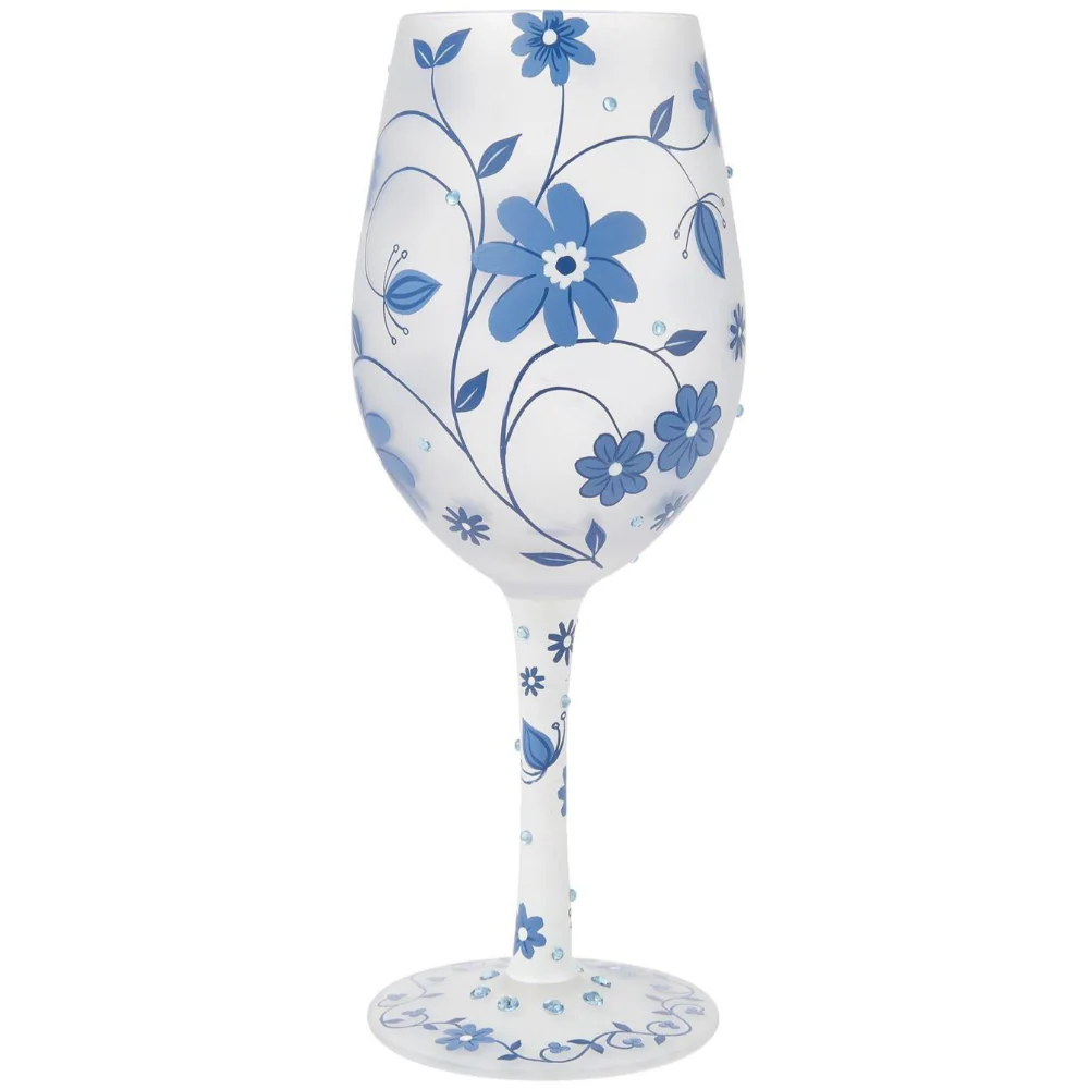Lolita Hand-Painted Wine Glasses - 15 oz. - Image 4