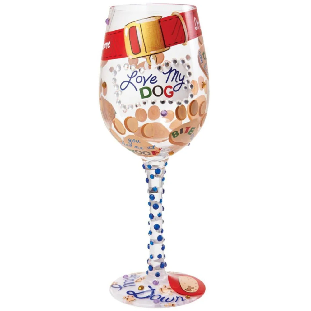 Lolita Hand-Painted Wine Glasses - 15 oz. - Image 6