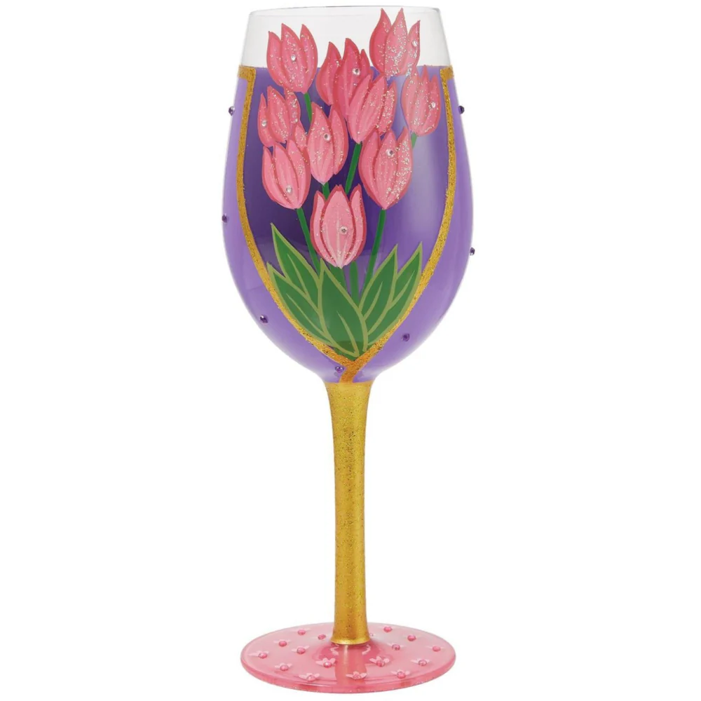 Lolita Hand-Painted Wine Glasses - 15 oz. - Image 7