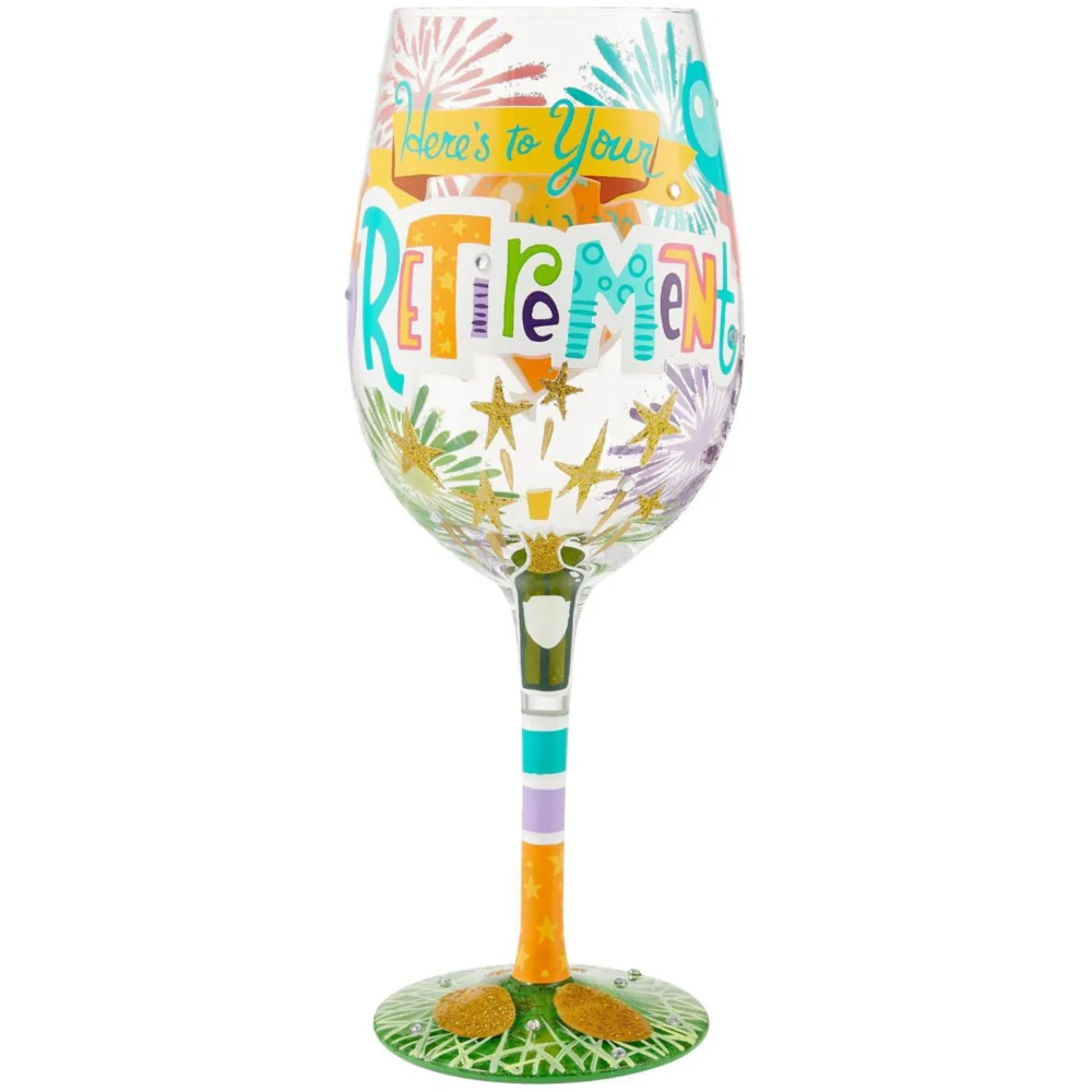 Lolita Hand-Painted Wine Glasses - 15 oz. - Image 8