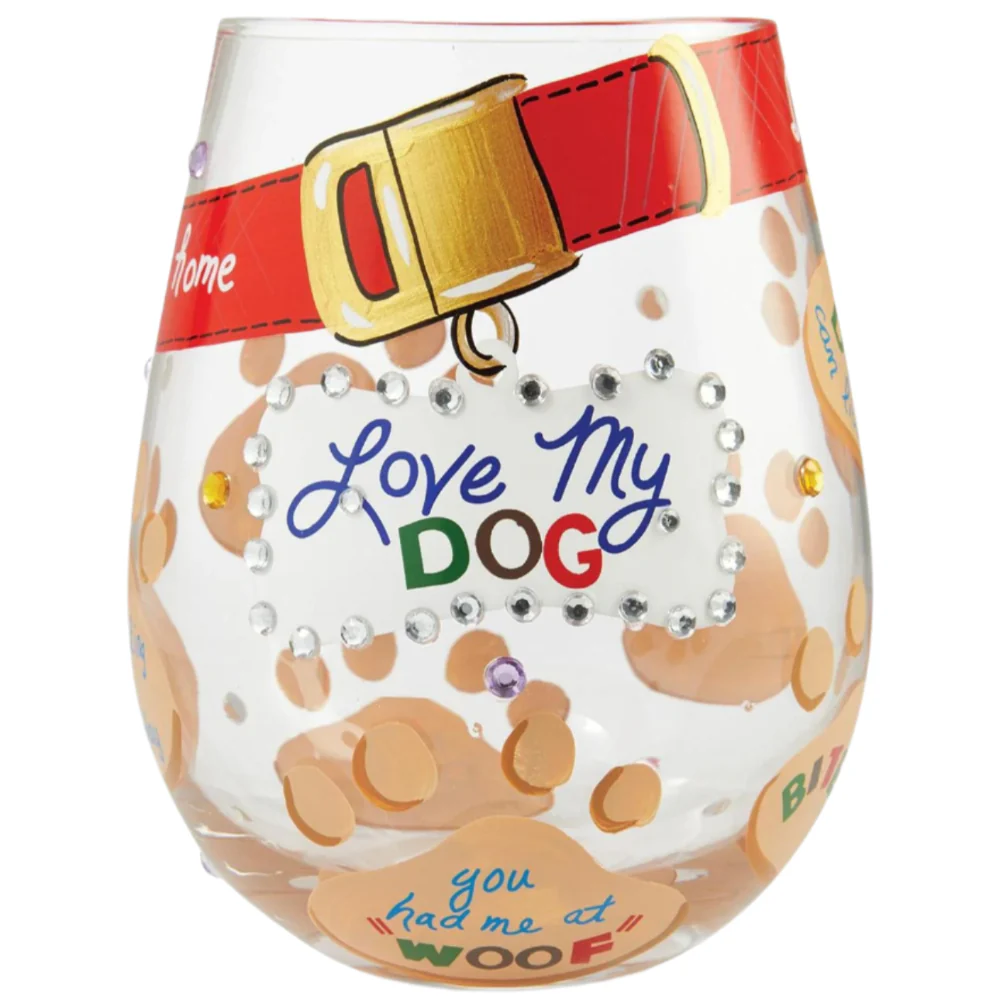 Lolita Hand-Painted Stemless Wine Glasses - 20 oz. - Image 10
