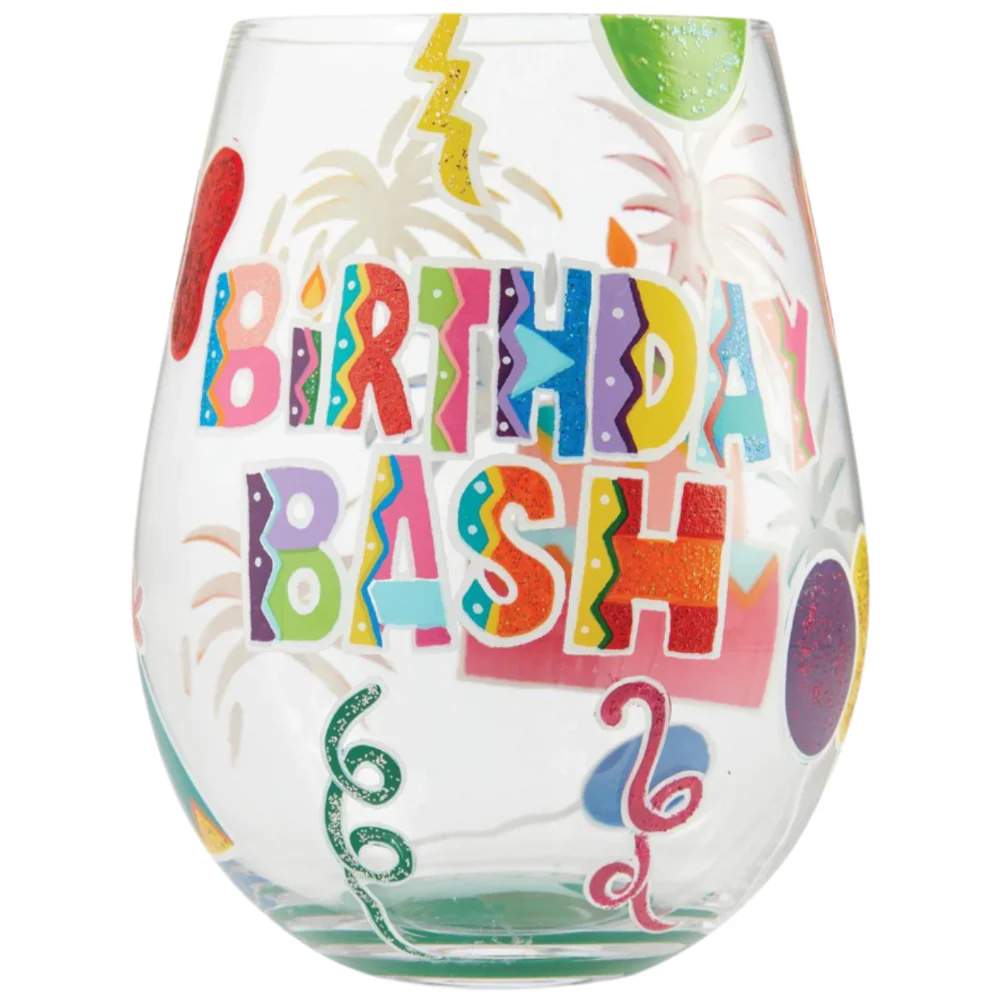 Lolita Hand-Painted Stemless Wine Glasses - 20 oz. - Image 14