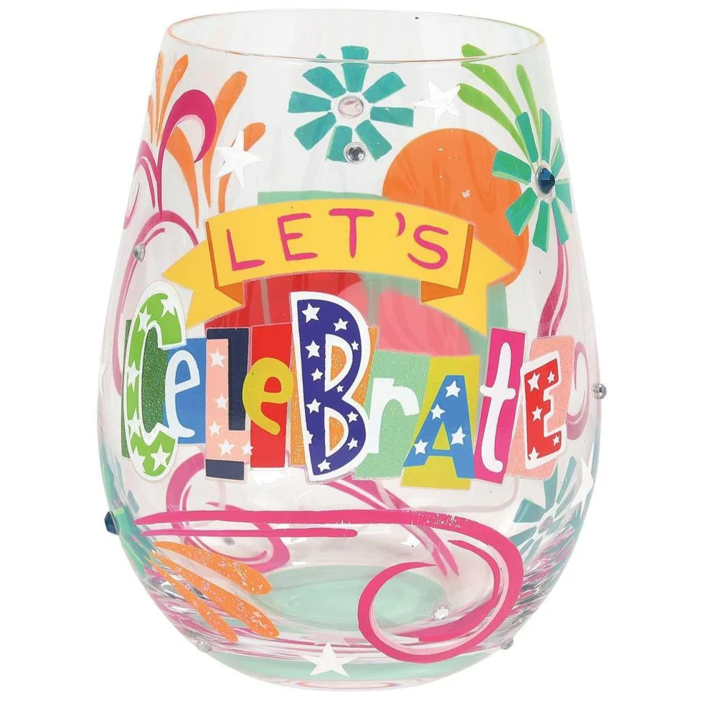 Lolita Hand-Painted Stemless Wine Glasses - 20 oz. - Image 2