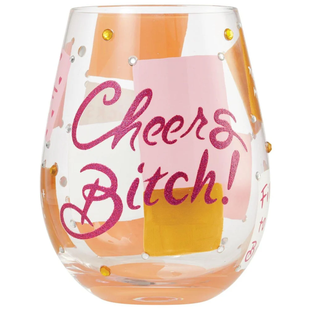 Lolita Hand-Painted Stemless Wine Glasses - 20 oz. - Image 4
