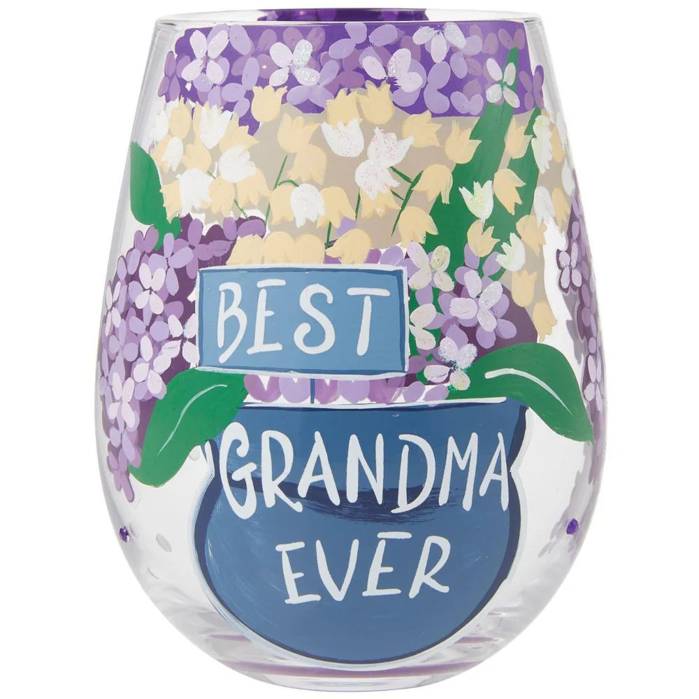 Lolita Hand-Painted Stemless Wine Glasses - 20 oz. - Image 8