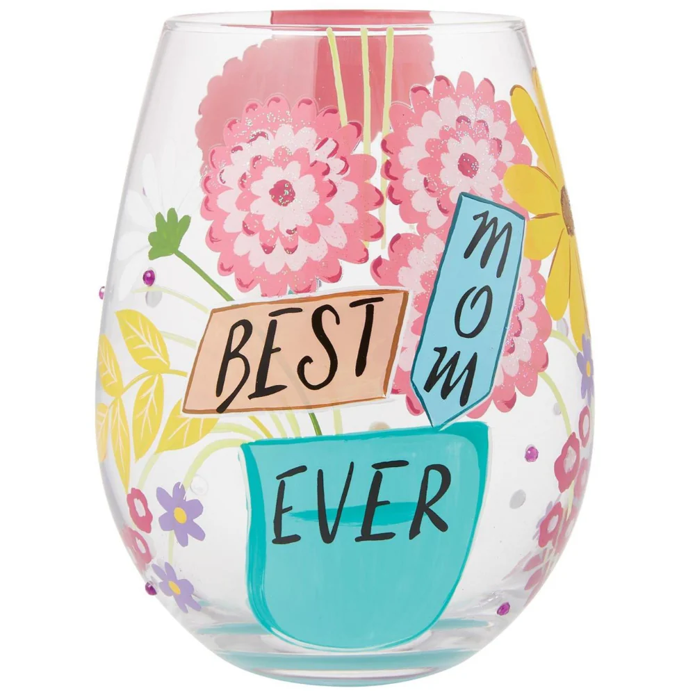 Lolita Hand-Painted Stemless Wine Glasses - 20 oz. - Image 9