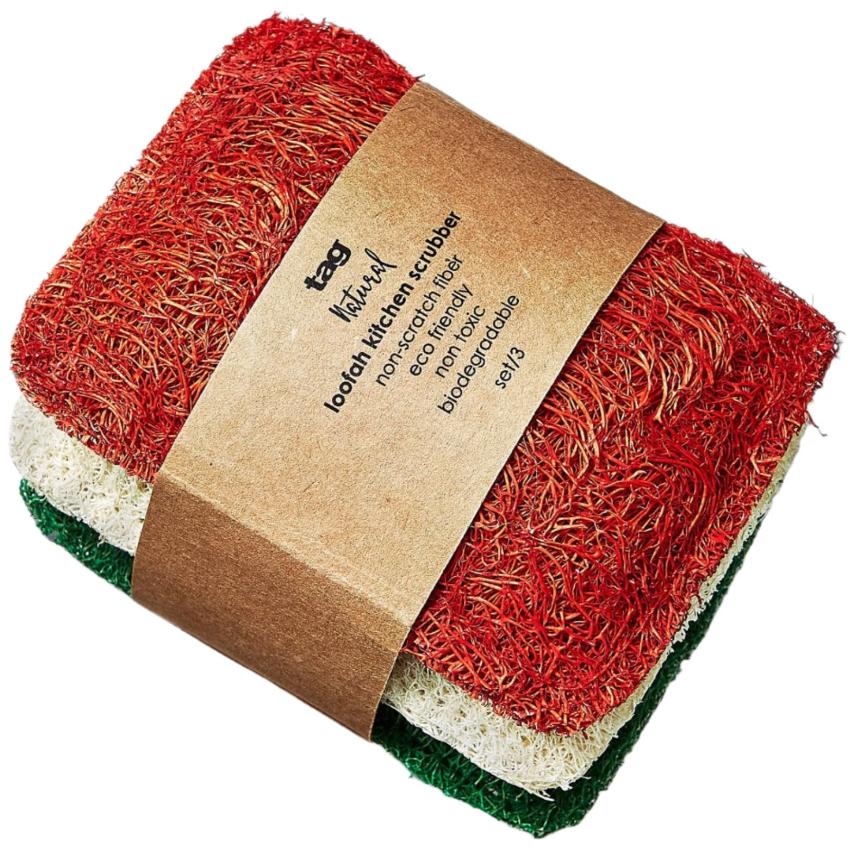 Tag Kitchen Loofah No-Scratch Scrubber Set - 3 pc. - Image 3